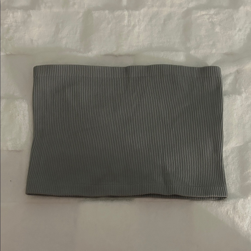 Anthropologie Gray Ribbed Women's Tube Top